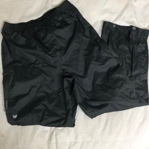 White Sierra kids rain pants packable Sz10